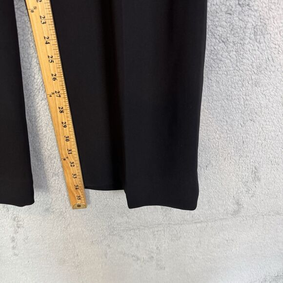 J.CREW Pants Womens 2 Black Wide Leg Pleated In Matte Casual NWT - Picture 6 of 12